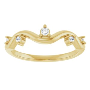 14K Yellow Gold .07 CTW Natural Diamond Ring