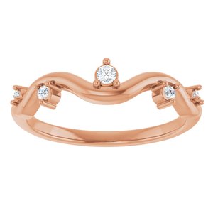 14K Rose Gold .07 CTW Natural Diamond Ring