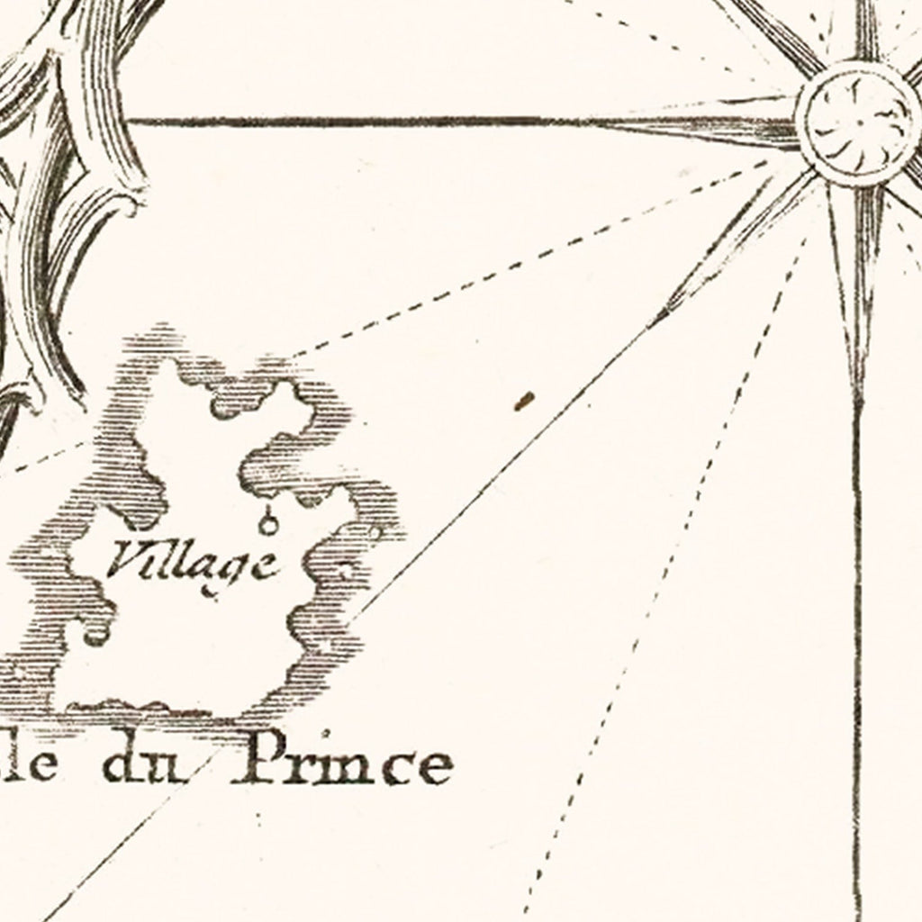 Vintage Gulf of Guinea Map 1754