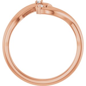 14K Rose Gold .03 CTW Natural Diamond Ring