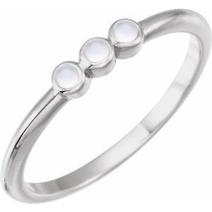 Rose-Cut Stackable Ring