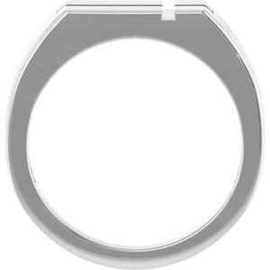 Rectangle Cross Signet Ring