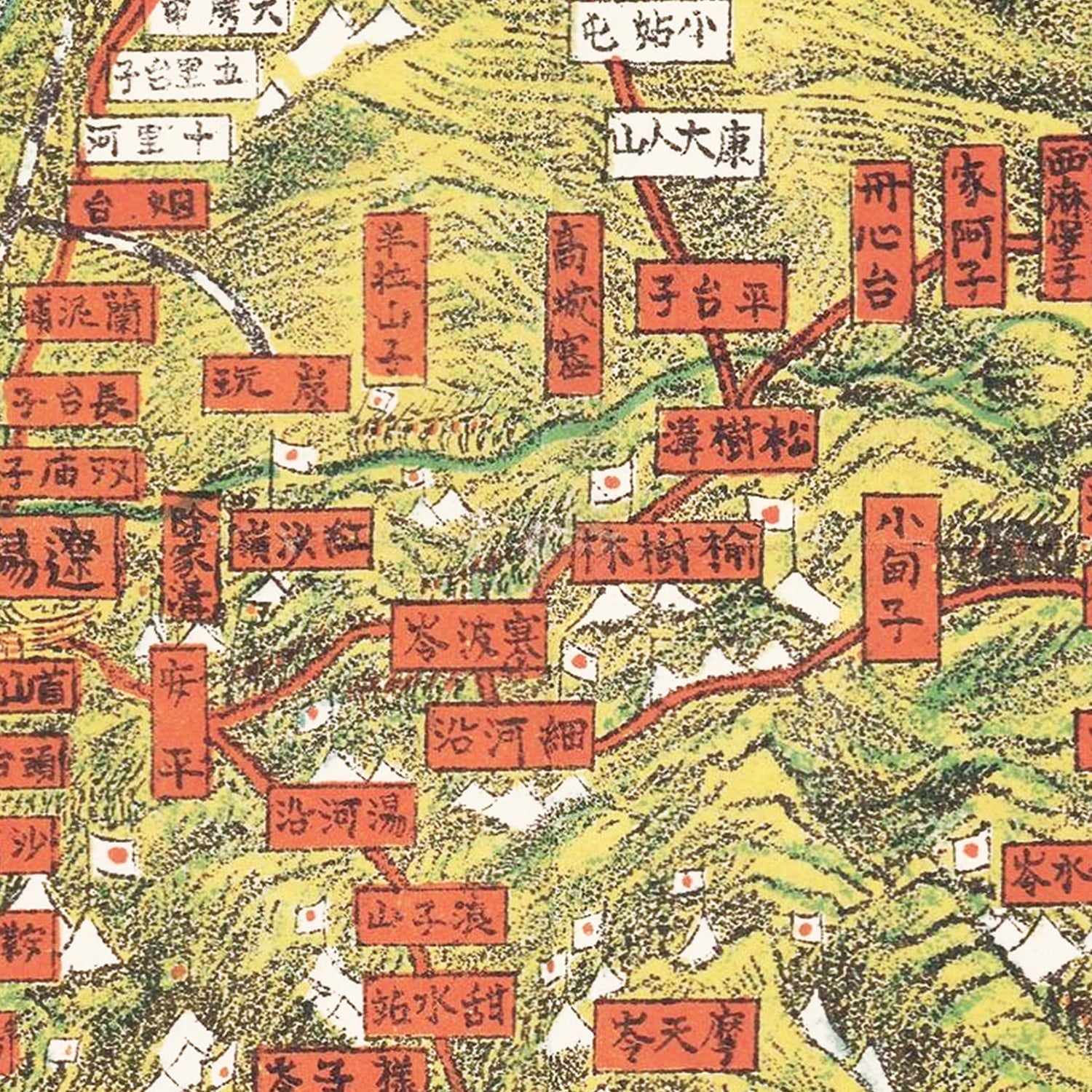 Vintage Liaodong Peninsula Map 1904