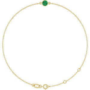 Bezel-Set Link Bracelet