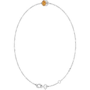 14K White Gold Natural Citrine 6 1/2-7 1/2" Bracelet – image 2