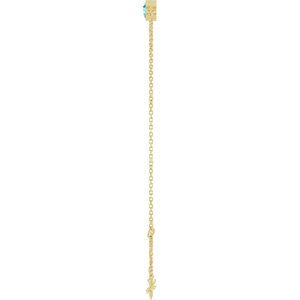 14K Yellow Gold Natural Aquamarine 6 1/2-7 1/2" Bracelet – image 3