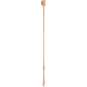 14K Rose Gold Natural Mozambique Garnet 6 1/2-7 1/2" Bracelet – image 3