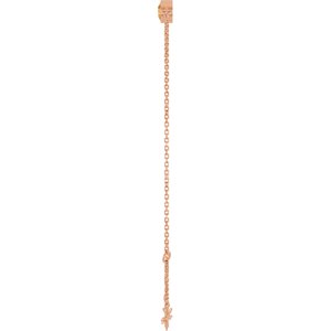 14K Rose Gold Natural Citrine 6 1/2-7 1/2" Bracelet – image 3