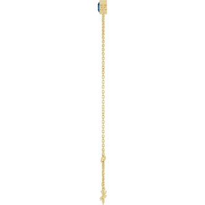 14K Yellow Gold Natural Blue Sapphire 6 1/2-7 1/2" Bracelet – image 3