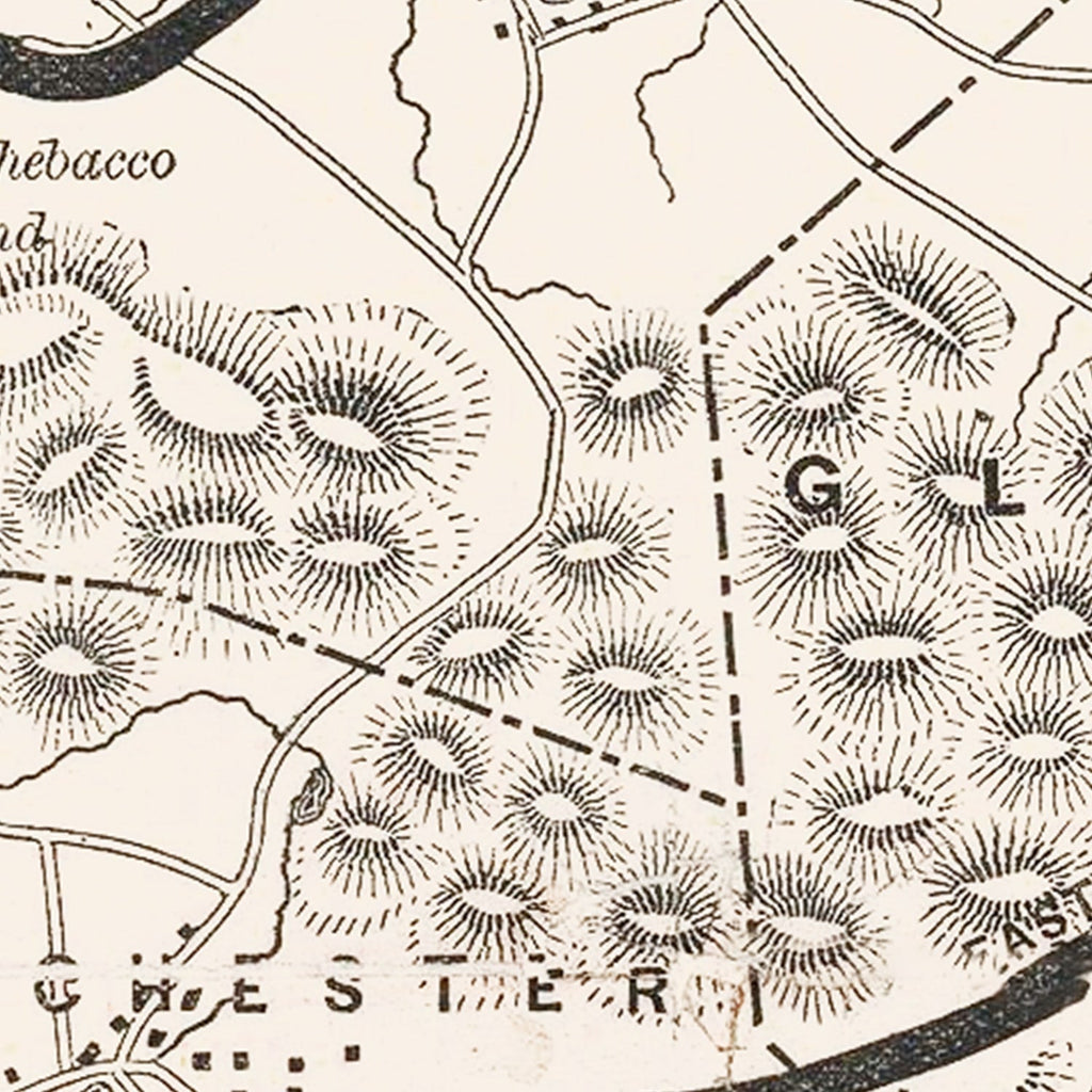 Vintage Cape Ann Map 1889