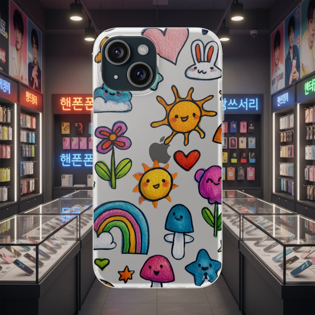 Colorful Cartoon Flexi Cases – Fun and Playful iPhone Case