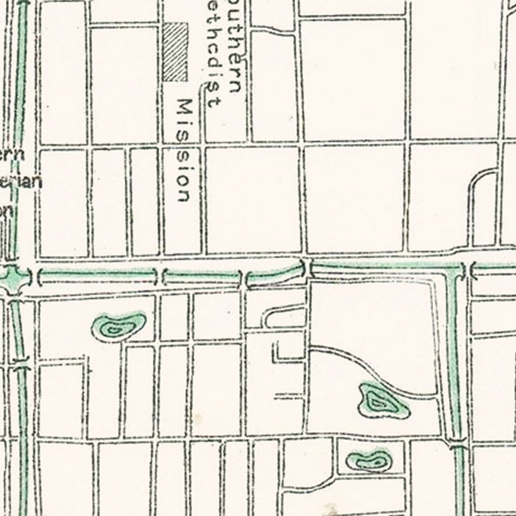 Vintage Map of Suzhou, China 1921