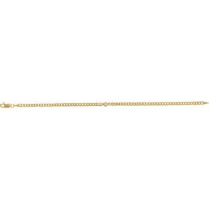 14K Yellow Gold 1/5 CT Lab-Grown Diamond Link 7" Bracelet – image 2