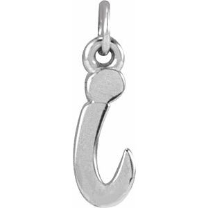 Platinum Petite Initial I Pendant