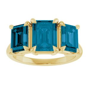 Claw-Prong Three-Stone Ring