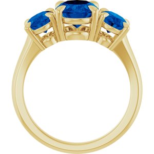 Claw-Prong Three-Stone Ring