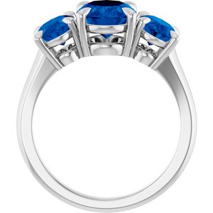 Claw-Prong Three-Stone Ring