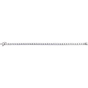 Sterling Silver 6 CTW Lab-Grown Diamond Line 7 1/4" Bracelet – image 3