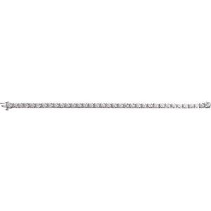 Sterling Silver 8 CTW Lab-Grown Diamond Line 7 1/4" Bracelet – image 3