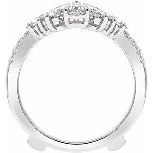 Platinum 2 CTW Lab-Grown Diamond Ring Guard