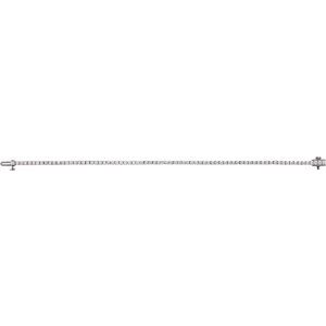 Sterling Silver 3 CTW Lab-Grown Diamond Line 7" Bracelet – image 4