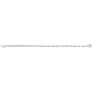 Sterling Silver 5 CTW Lab-Grown Diamond Line 7" Bracelet – image 4