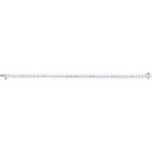 Sterling Silver 8 CTW Lab-Grown Diamond Line 7" Bracelet – image 2