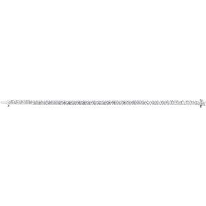 Sterling Silver 10 CTW Lab-Grown Diamond Line 7" Bracelet – image 2