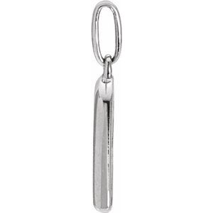 14K White Gold 1/4 CTW Natural Diamond Heart Charm/Pendant