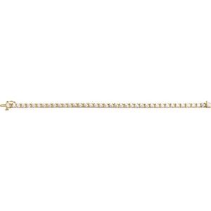 14K Yellow Gold 6 CTW Lab-Grown Diamond Line 7 1/4" Bracelet – image 3