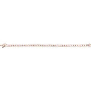 14K Rose Gold 6 CTW Lab-Grown Diamond Line 7 1/4" Bracelet