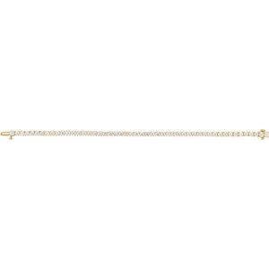 14K Yellow Gold Vermeil 6 CTW Lab-Grown Diamond Line 7" Bracelet – image 2
