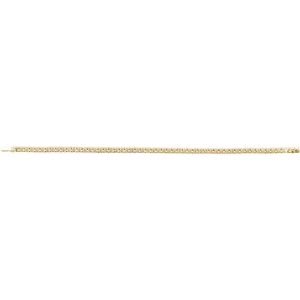 14K Yellow Gold Vermeil 5 CTW Lab-Grown Diamond Line 7" Bracelet – image 2