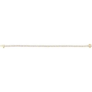 14K Yellow Gold Vermeil 5 CTW Lab-Grown Diamond Line 7" Bracelet – image 4