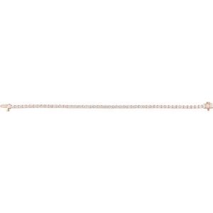 14K Rose Gold 5 CTW Lab-Grown Diamond Line 7" Bracelet – image 3