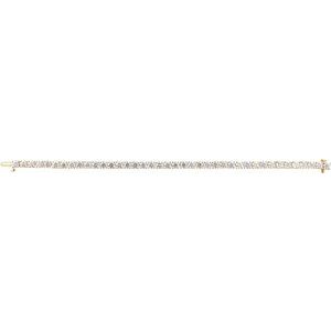 14K Yellow Gold 10 CTW Lab-Grown Diamond Line 7" Bracelet