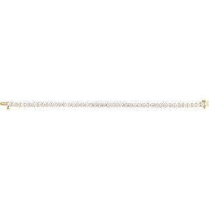 14K Yellow Gold 8 CTW Lab-Grown Diamond Line 7" Bracelet – image 3