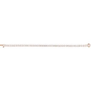 14K Rose 8 CTW Lab-Grown Diamond Line 7" Bracelet