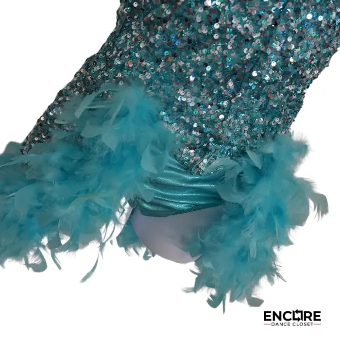 Teal Feather Diva