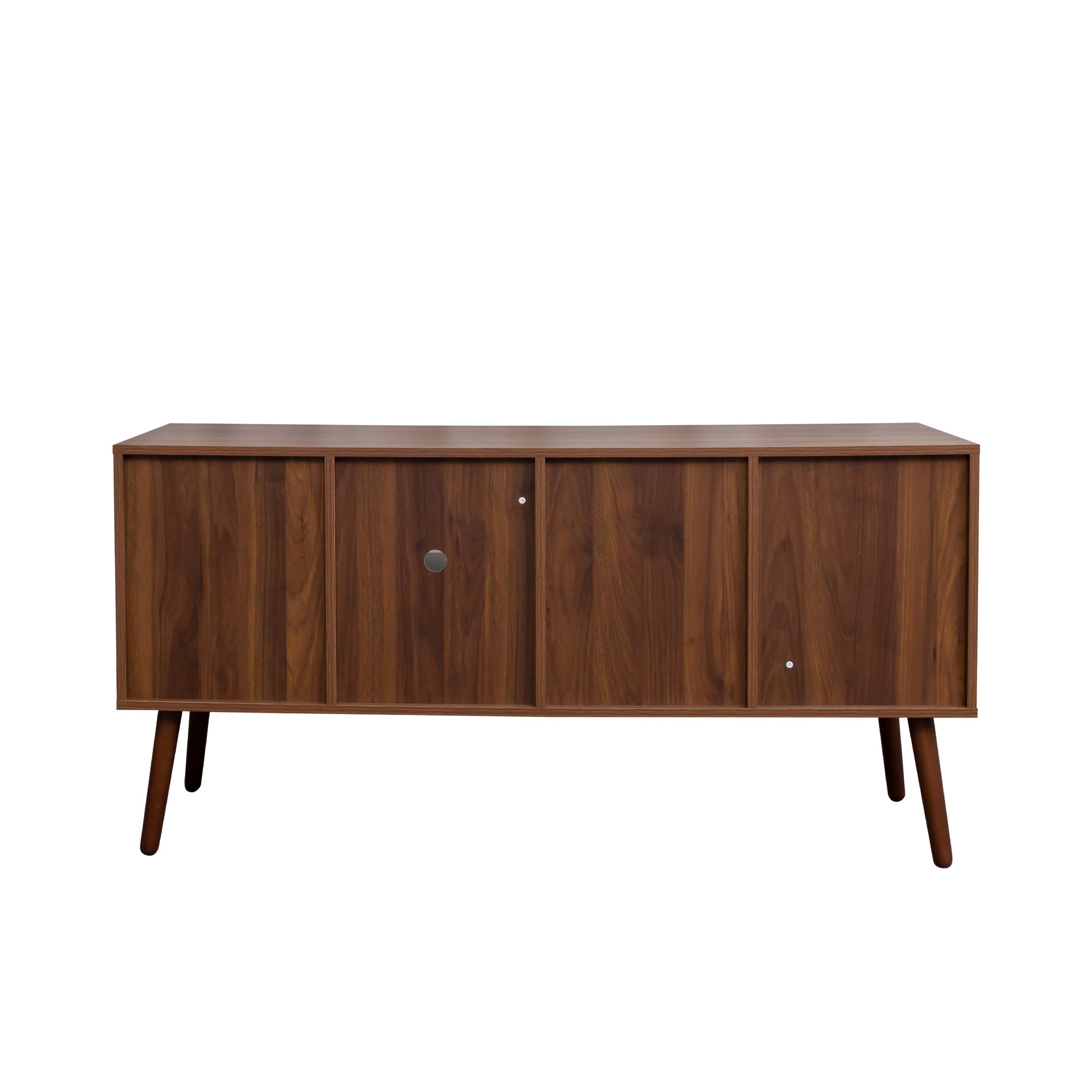TV Stand Use in Living Room Furniture with 1 storage and 3 shelves Cabinet