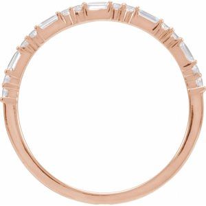 14K Rose Gold 1/5 CTW Natural Diamond Stackable Ring