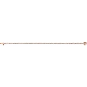 14K Rose 4 CTW Lab-Grown Diamond Line 7" Bracelet