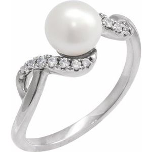 Accented Pearl Ring