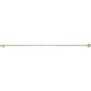 14K Yellow Gold 3 CTW Lab-Grown Diamond Line 7" Bracelet – image 3
