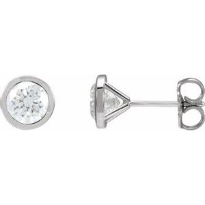 14K White Gold 1 1/2 CTW Lab-Grown Diamond Cocktail-Style Earrings