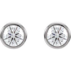 14K White Gold 3/4 CTW Lab-Grown Diamond Cocktail-Style Earrings – image 2