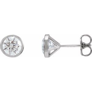 14K White Gold 1 3/4 CTW Natural Diamond Cocktail-Style Earrings