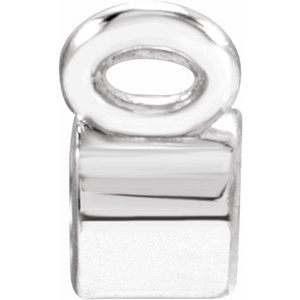 14K White .015 CT Lab-Grown Diamond Bezel-Set Necklace Center