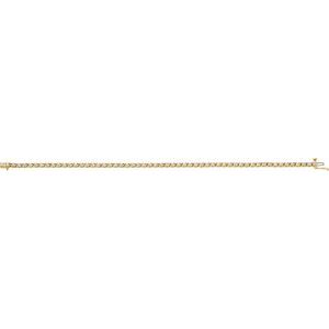 14K Yellow Gold 2 1/4 CTW Natural Diamond Line 7 1/4" Line Bracelet