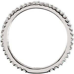 Sterling Silver 1/3 CTW Lab-Grown Diamond Stackable Ring
